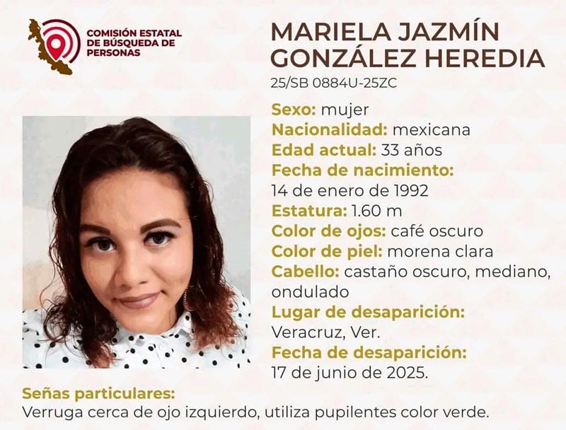 ¡MARIELA JAZMÍN DESAPARECIÓ EN EL PUERTO DE VERACRUZ!