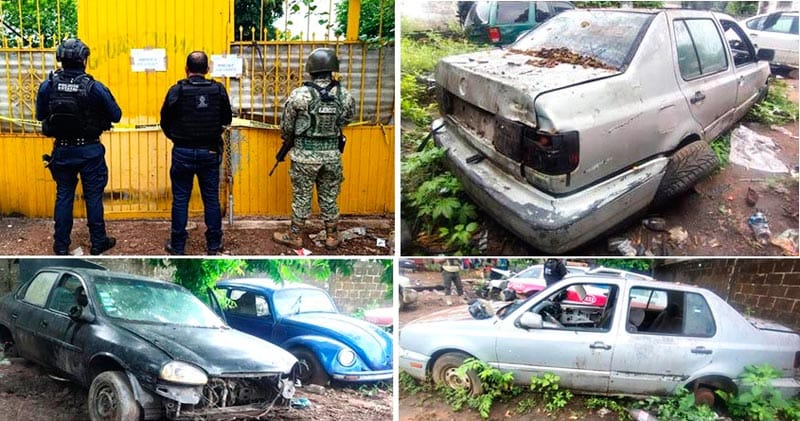 ¡DETECTIVES DE LA FGE ASEGURAN CORRALÓN CON 50 VEHÍCULOS EN ISLA! - NO SE REPORTARON A DETENIDOS