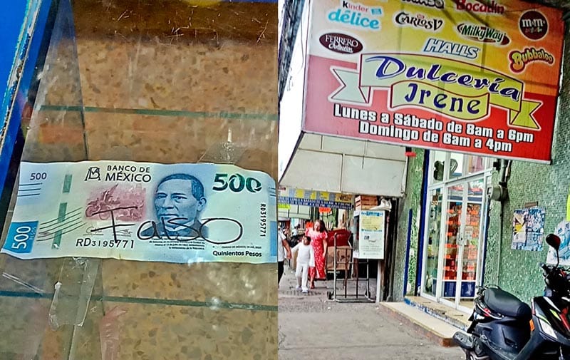 ¡PAGAN CON BILLETES FALSOS DE 500 PESOS EN COMERCIOS DEL MERCADO!