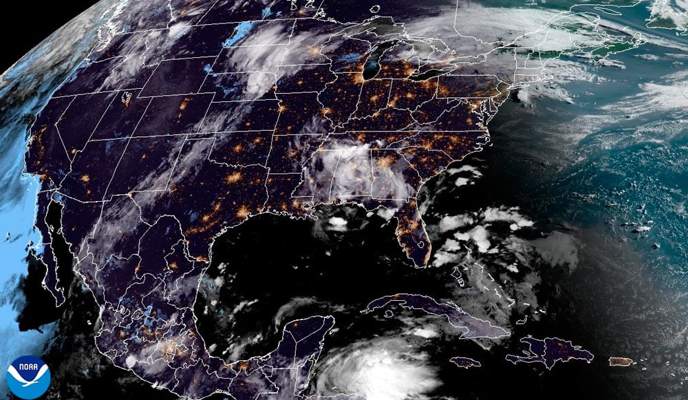 ¡DEL NORESTE CON RACHAS, LLUVIAS Y RAYOS! - *DOS CANALES TRAEN MÁS NUBOSIDAD