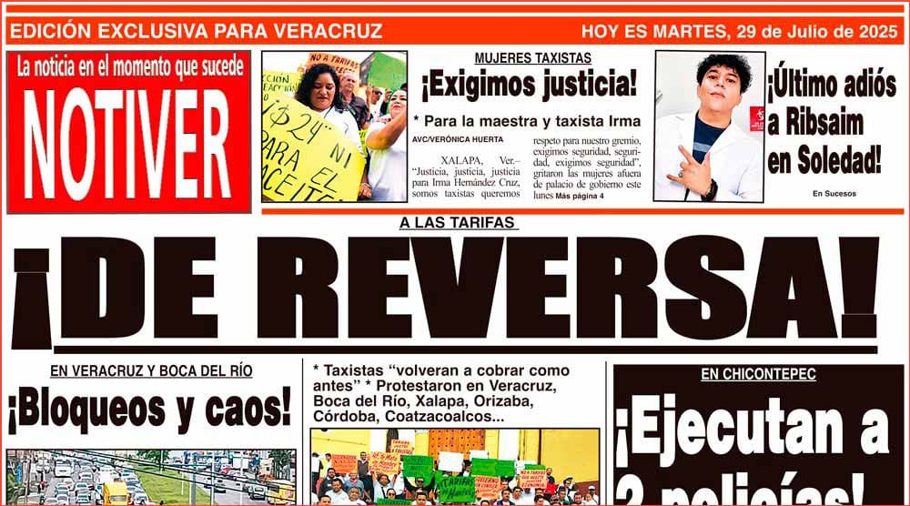 LA PORTADA - MARTES 29 DE JULIO 2025