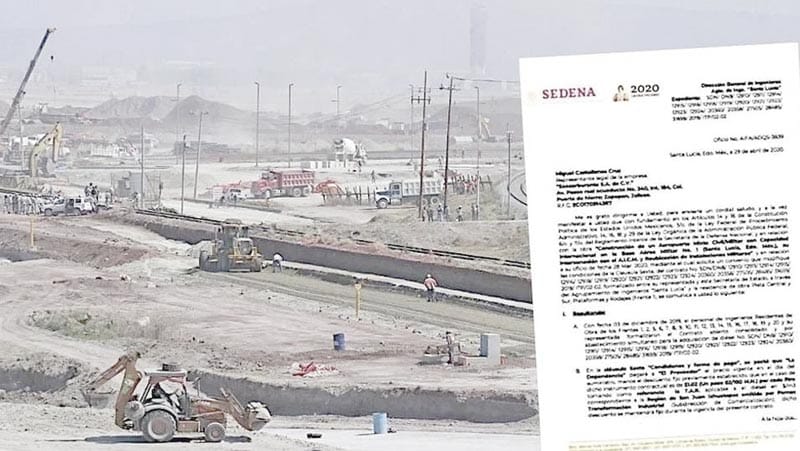 ¡COMPRÓ DEFENSA DIÉSEL ROBADO PARA CONSTRUIR AIFA!