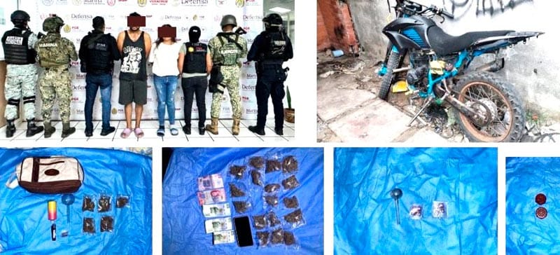 ¡DOS NARKIKIRIS DETENIDOS EN CATEO EN PALMAS DEL COYOL!