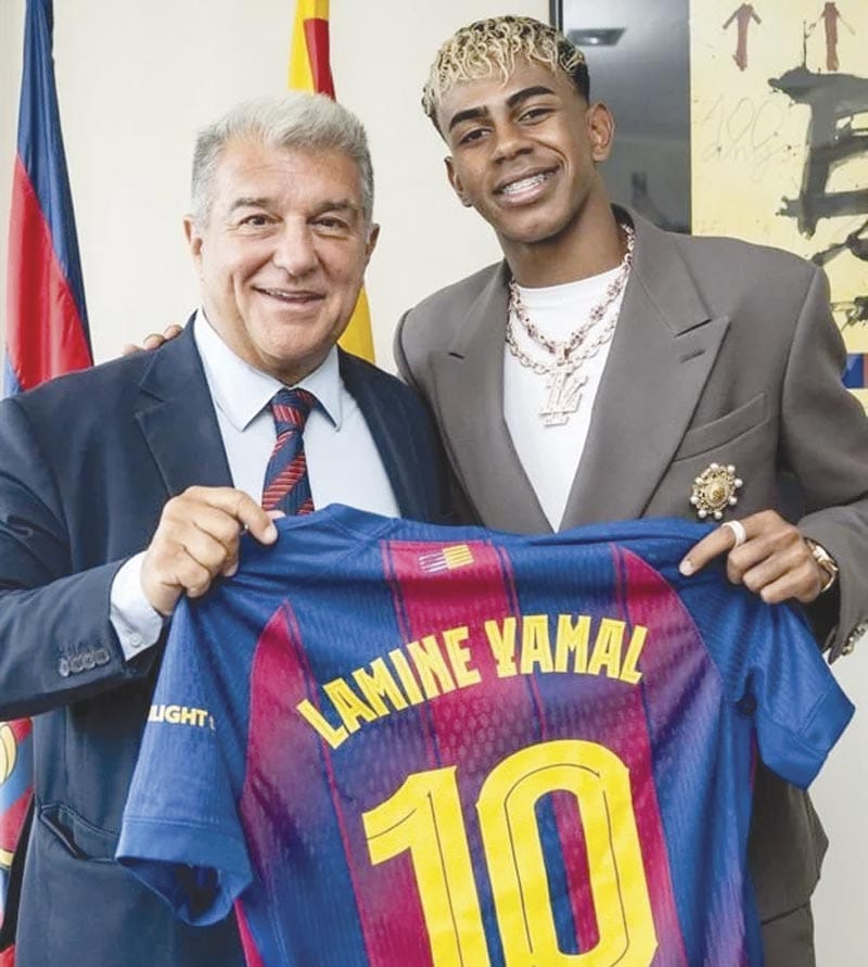 ¡LAMINE YAMAL USARÁ EL 10 DELIONEL MESSI EN EL BARCELONA!