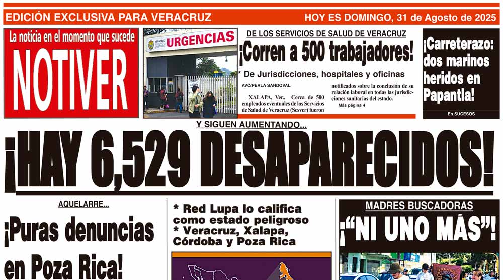 LA PORTADA - DOMINGO 31 DE AGOSTO 2025