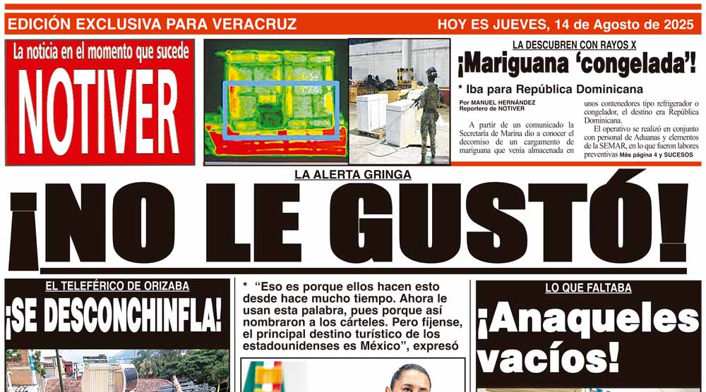 LA PORTADA - JUEVES 14 DE AGOSTO 2025