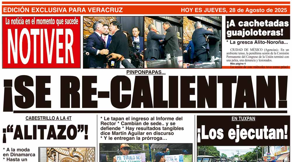 LA PORTADA - JUEVES 28 DE AGOSTO 2025
