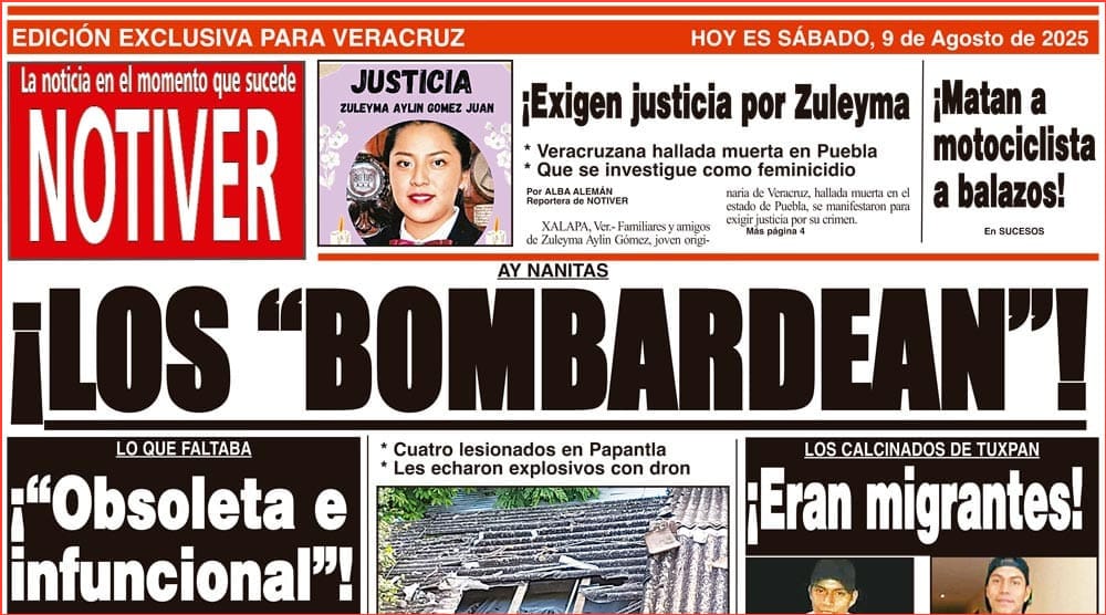 LA PORTADA - SÁBADO 9 DE AGOSTO 2025