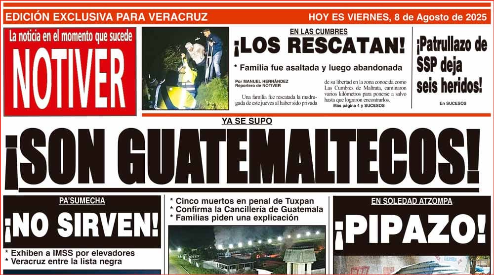 LA PORTADA - VIERNES 8 DE AGOSTO 2025