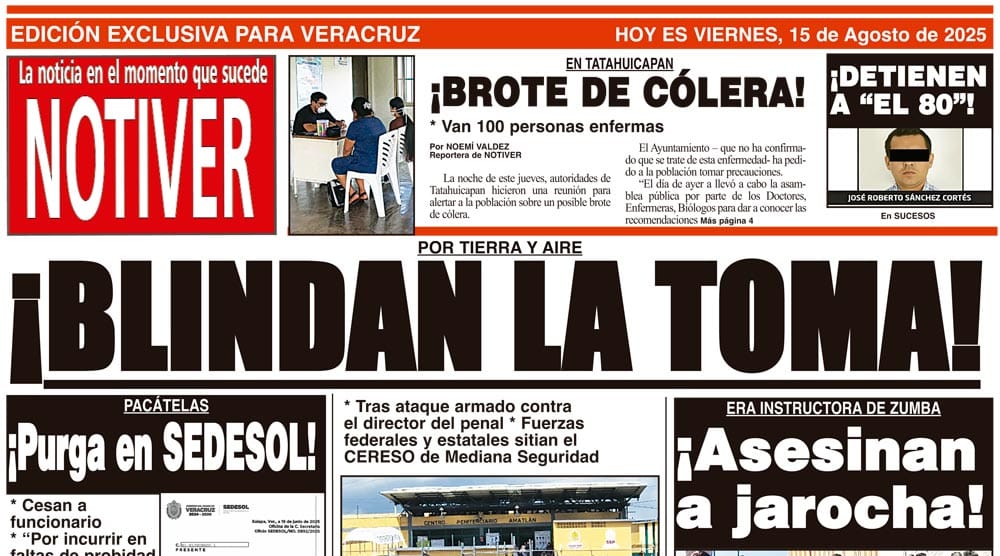 LA PORTADA - VIERNES 15 DE AGOSTO 2025