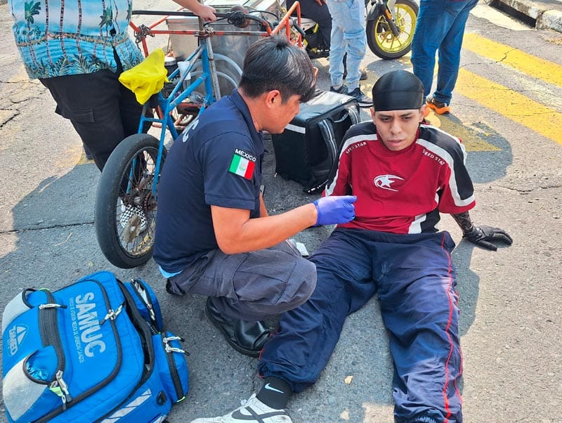 ¡MOTO-REPARTIDOR SALE VOLANDO EN “TORTAZO”!