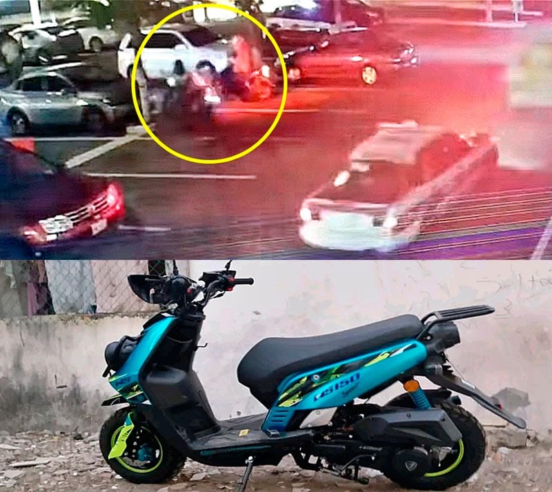 ¡SE ROBAN MOTO DE ESTACIONAMIENTO DE PLAZA COYOL!