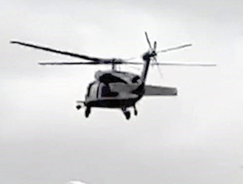 ¡HELICÓPTERO DE EU APOYA OPERATIVO DEL INM EN EL RÍO BRAVO!