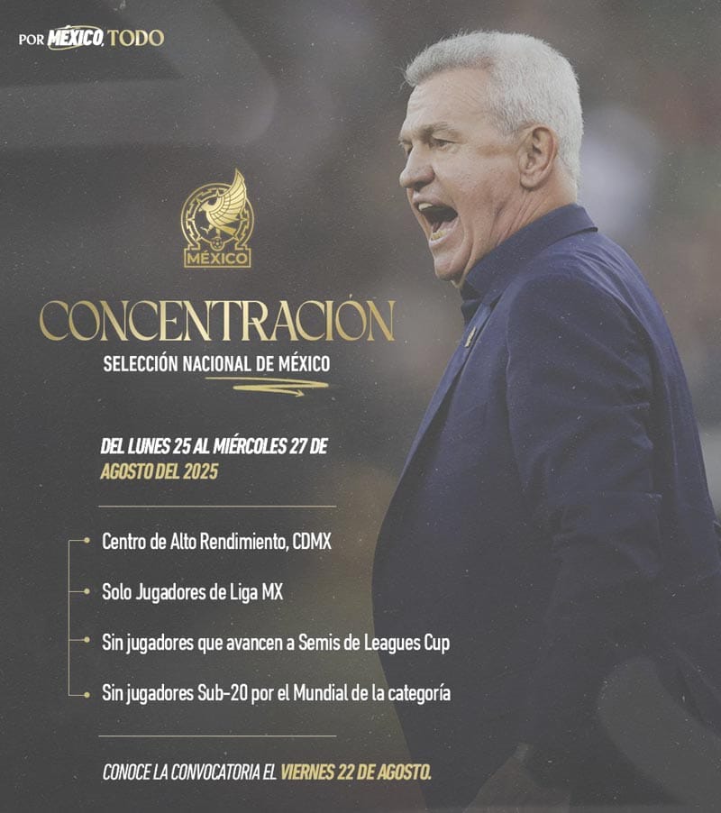 ¡`VASCO’ AGUIRRE CONCENTRARÁ SÓLO JUGADORES DE LA LIGA MX!