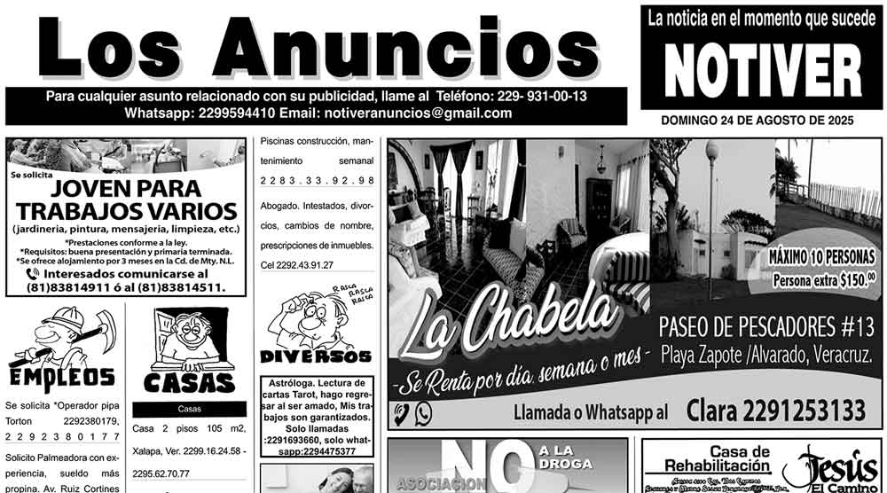 ...LOS ANUNCIOS, AVISOS Y DEMÁS! - DOMINGO, 24 DE AGOSTO 2025