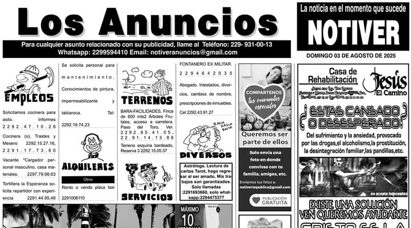...LOS ANUNCIOS, AVISOS Y DEMÁS! - DOMINGO, 3 DE AGOSTO 2025
