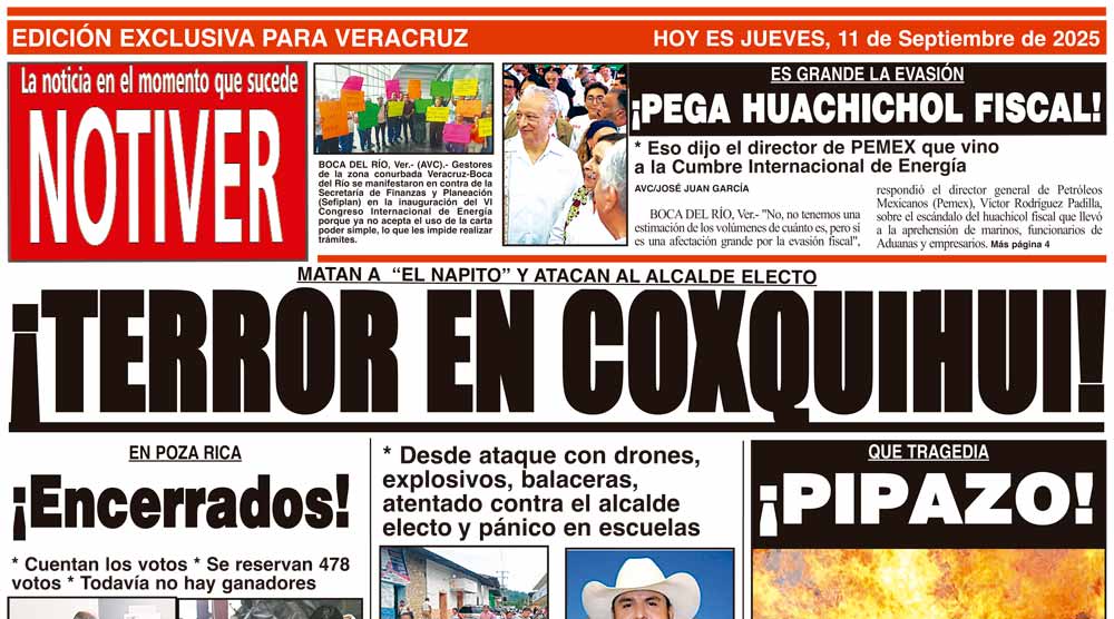 LA PORTADA - JUEVES 11 DE SEPTIEMBRE 2025