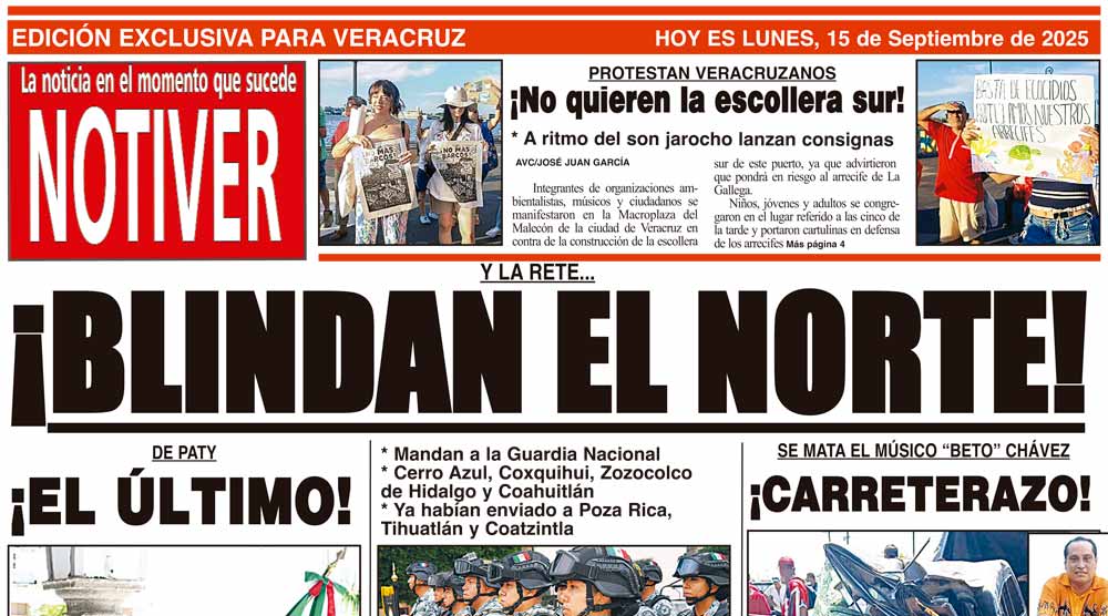 LA PORTADA - LUNES 15 DE SEPTIEMBRE 2025