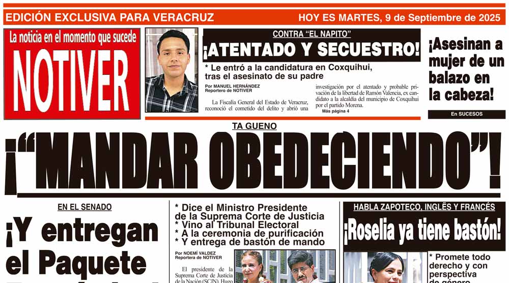 LA PORTADA - MARTES 9 DE SEPTIEMBRE 2025
