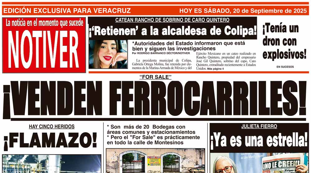 LA PORTADA - SÁBADO 20 DE SEPTIEMBRE 2025