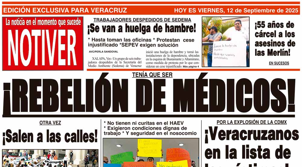 LA PORTADA - VIERNES 12 DE SEPTIEMBRE 2025