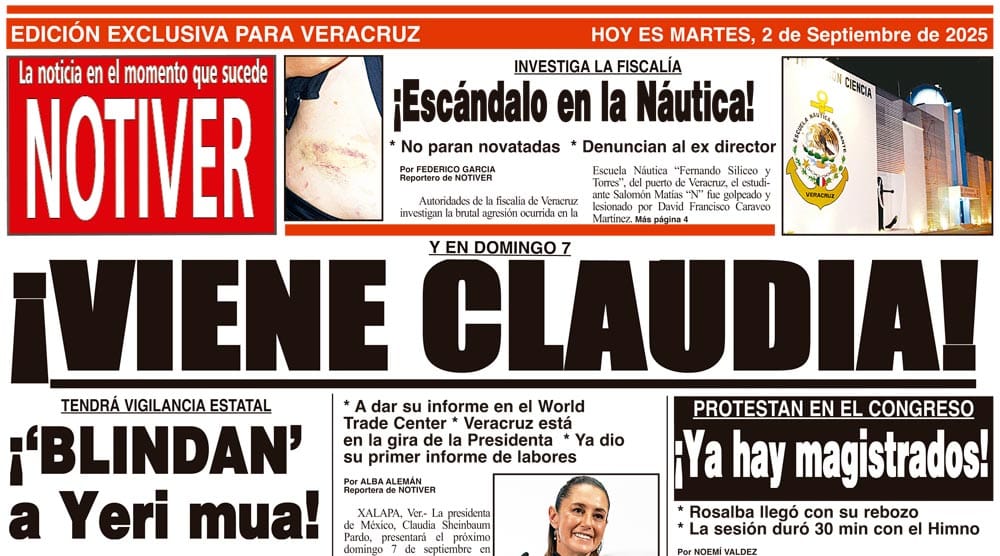 LA PORTADA - MARTES 2 DE SEPTIEMBRE 2025