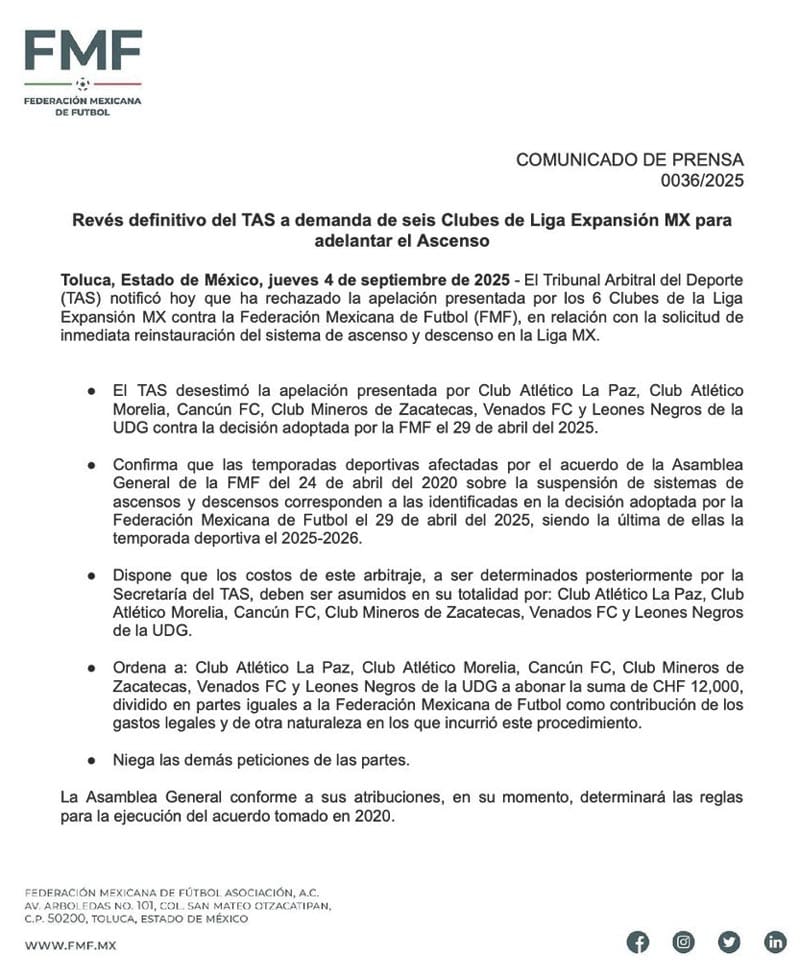 ¡EL ASCENSO A LA LIGA MX HASTA EL 2026!
