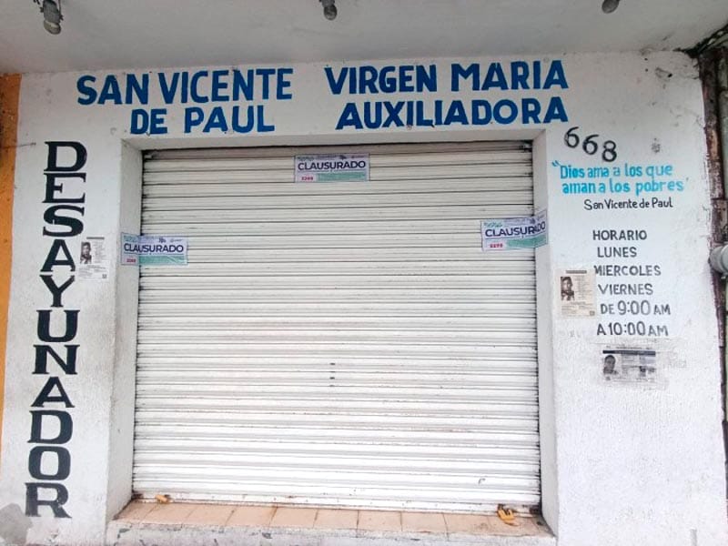 ¡BUSCAN QUE REABRAN EL DESAYUNADOR DE LA IGLESIA LA GRAN MADRE DE DIOS!