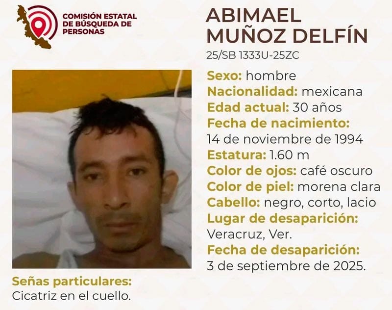¡DESAPARECIÓ ABIMAEL MUÑOZ EN EL PUERTO DE VERACRUZ!