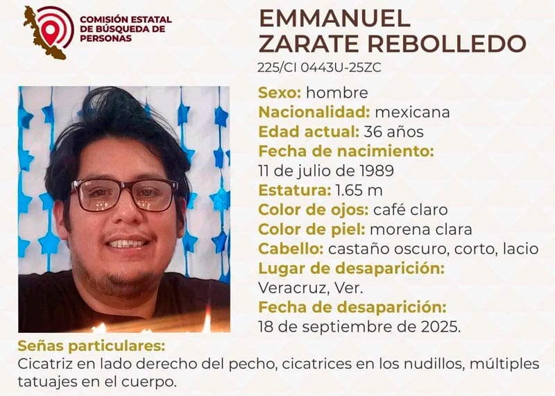 ¡EMMANUEL ZARATE DESAPARECIÓ EN EL PUERTO DE VERACRUZ!