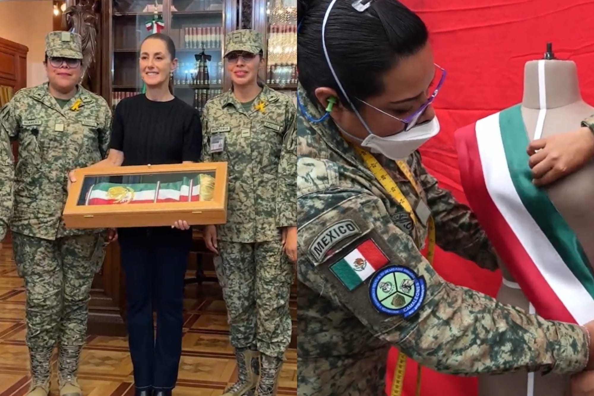 ¡ASÍ SE HIZO LA BANDA PRESIDENCIAL QUE SHEINBAUM USARÁ PARA DAR EL GRITO DE INDEPENDENCIA!