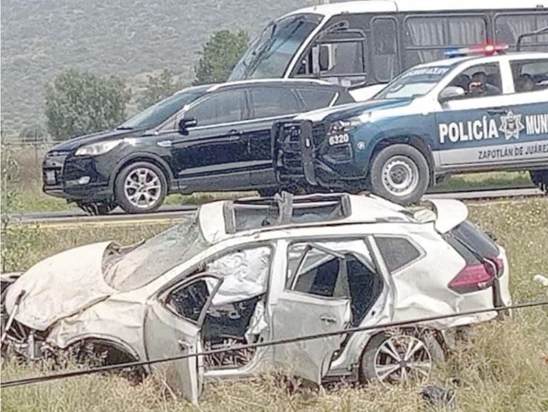 ¡EQUIPO DE SEGURIDAD DE ALICIA BÁRCENA SE ACCIDENTA EN LA CARRETERA MÉXICO-PACHUCA; HAY UN MUERTO!