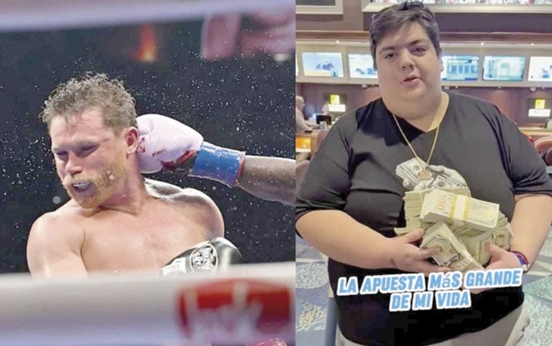 ¡INFLUENCER PERDIÓ 2 MILLONES DE PESOS POR APOSTARLE AL “CANELO”!