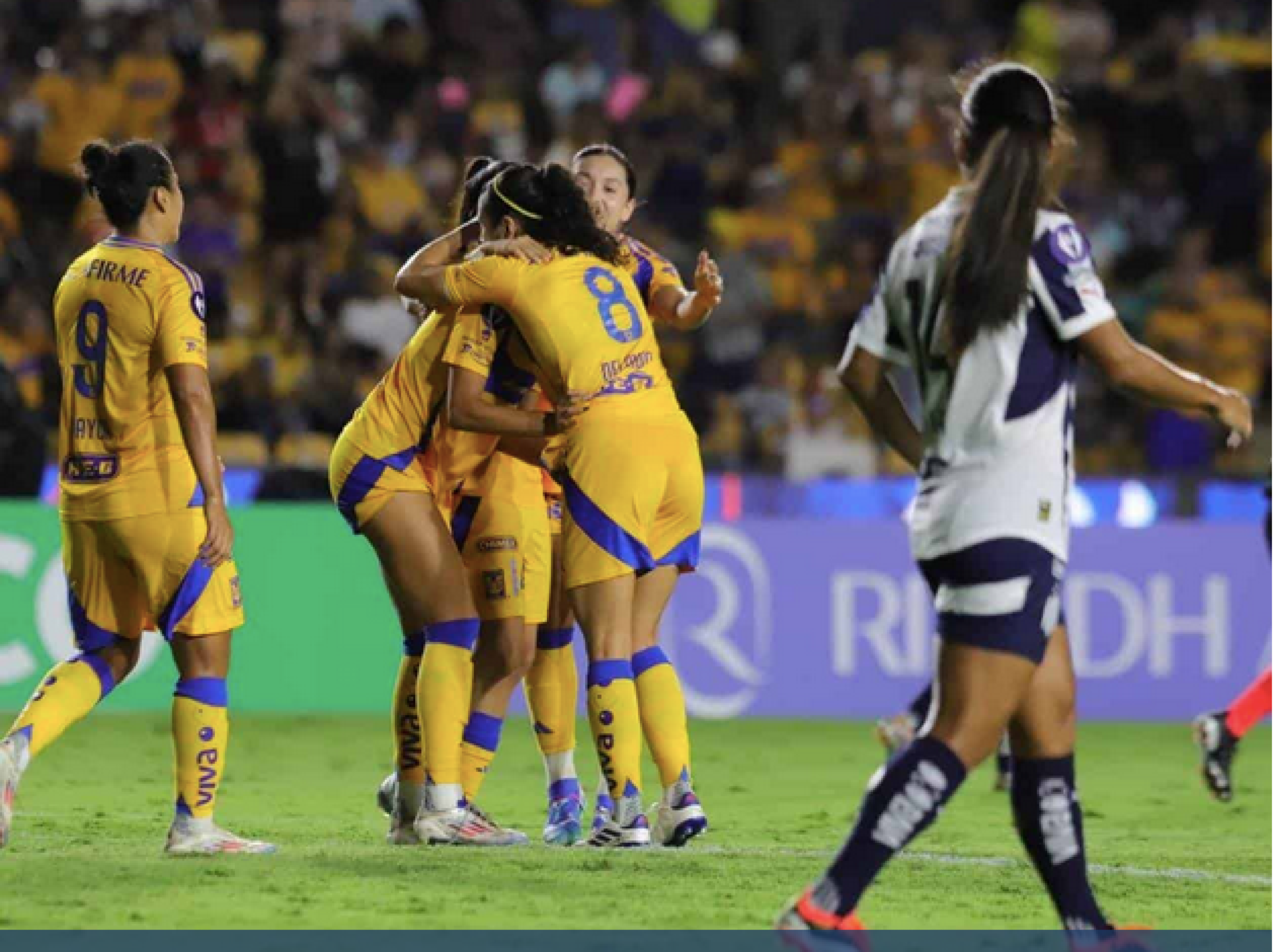 ¡LLUEVEN GOLES Y TIGRES FEMENIL GANA 4-0 A RAYADAS!