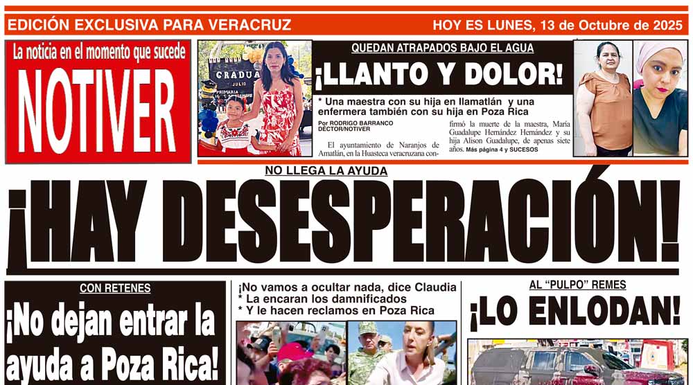 LA PORTADA - LUNES 13 DE OCTUBRE 2025