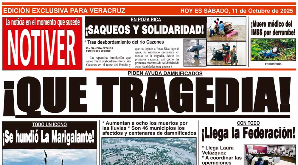 LA PORTADA - SÁBADO 11 DE OCTUBRE 2025