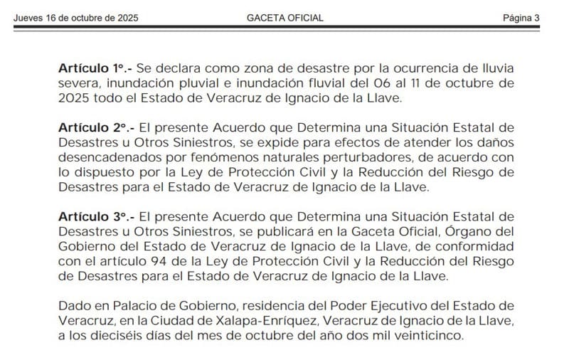 ¡Y LA SACÓ! - DECLARATORIA DE EMERGENCIA