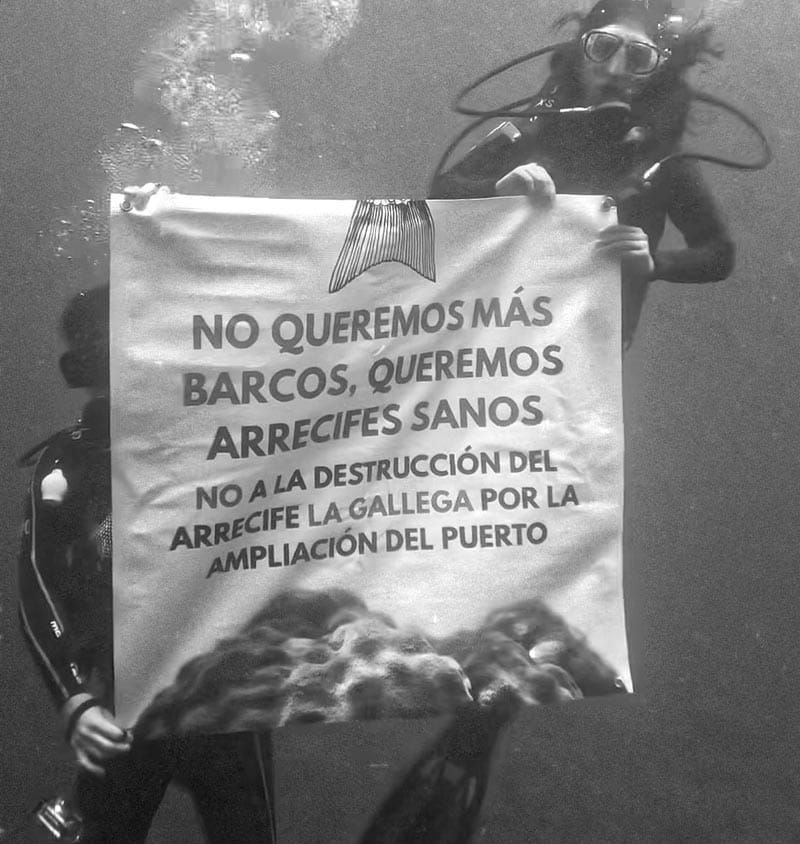 ¡BAJO EL AGUA! - PROTESTA EN EL GOLFO DE MÉXICO