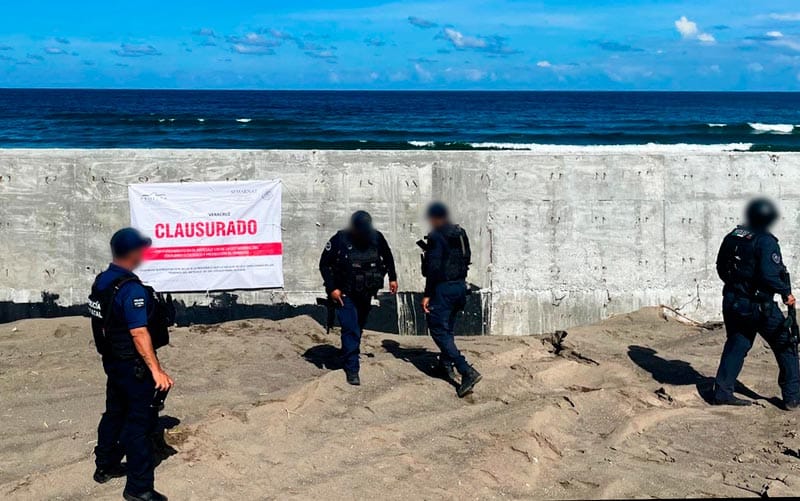 ¡NO TIENE PERMISOS! - *La obra en Playa de Boca del Río