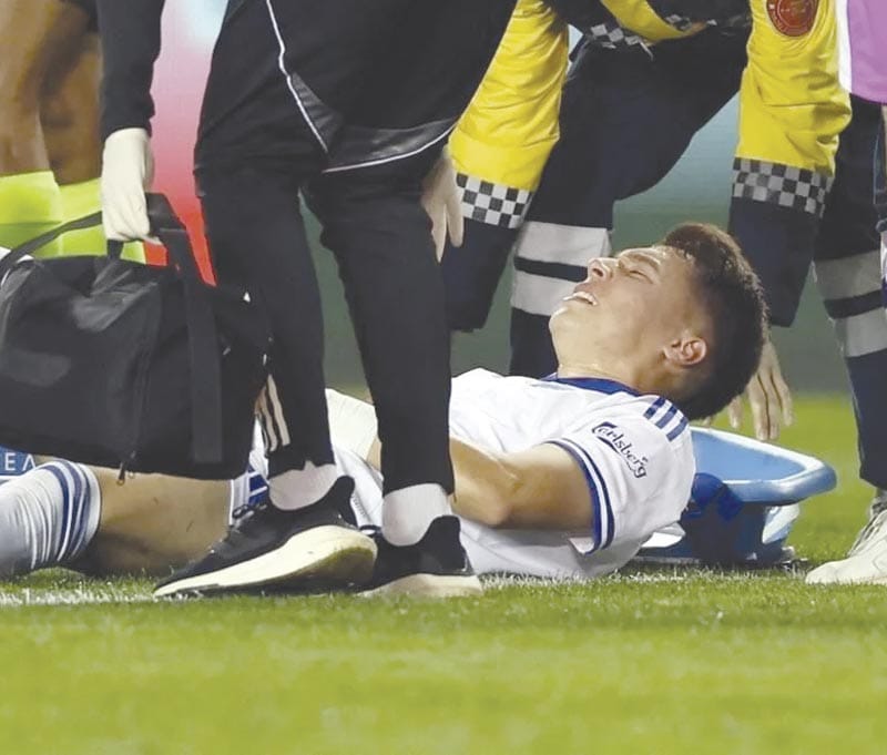 ¡SE ROMPE HUESCAS LIGAMENTOS Y PODRÍA PERDERSE EL MUNDIAL!