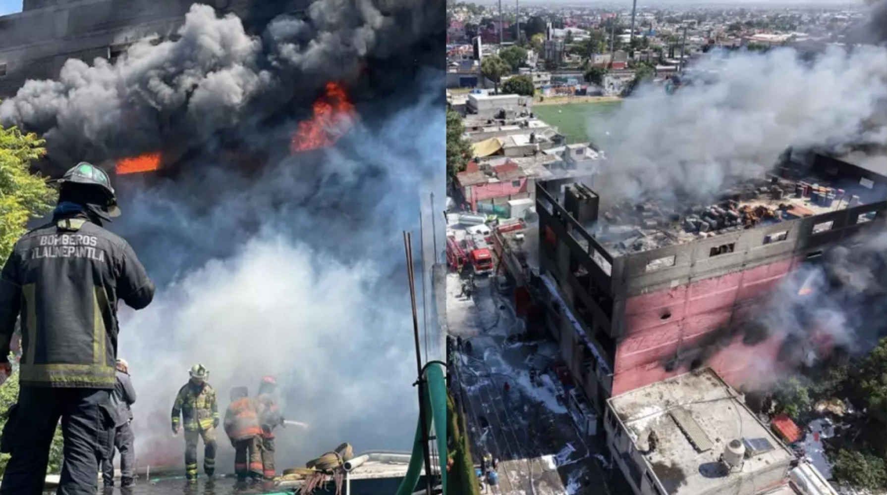 ¡FÁBRICA DE COLCHONES SE INCENDIA EN ECATEPEC!