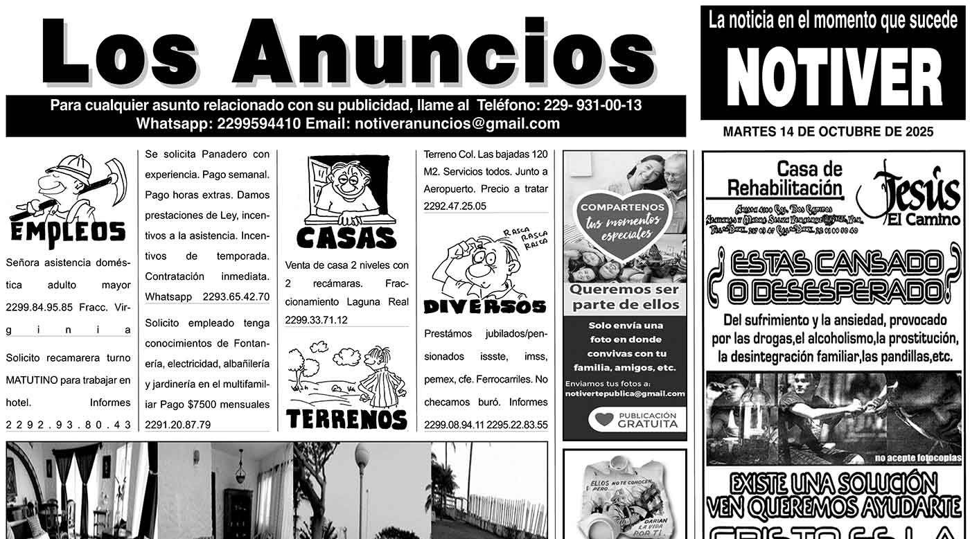...LOS ANUNCIOS, AVISOS Y DEMÁS! - MARTES, 14 DE OCTUBRE 2025