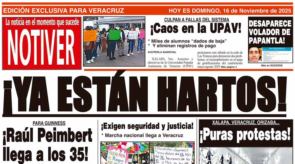 LA PORTADA - DOMINGO 16 DE NOVIEMBRE 2025