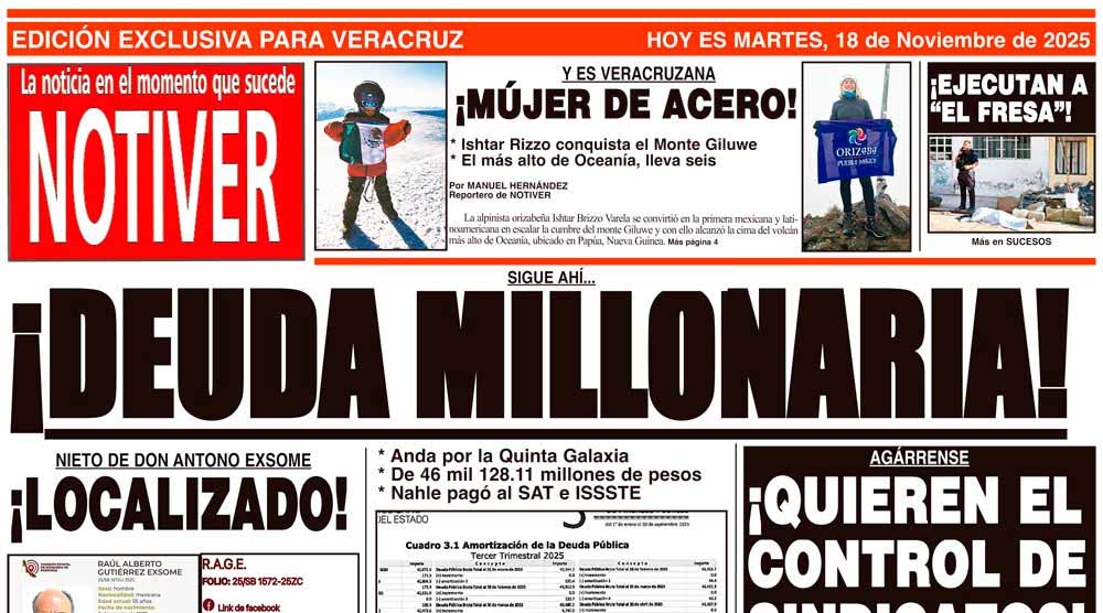 LA PORTADA - MARTES 18 DE NOVIEMBRE 2025
