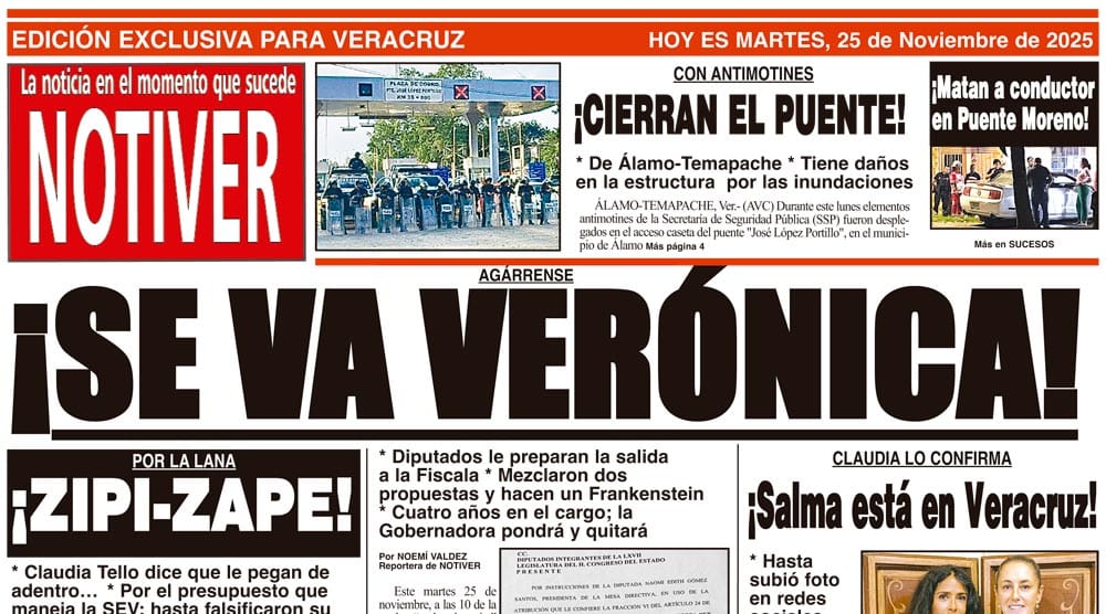 LA PORTADA - MARTES 25 DE NOVIEMBRE 2025
