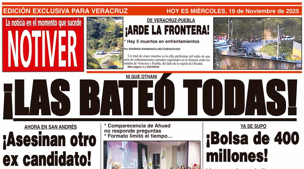 LA PORTADA - MIÉRCOLES 19 DE NOVIEMBRE 2025