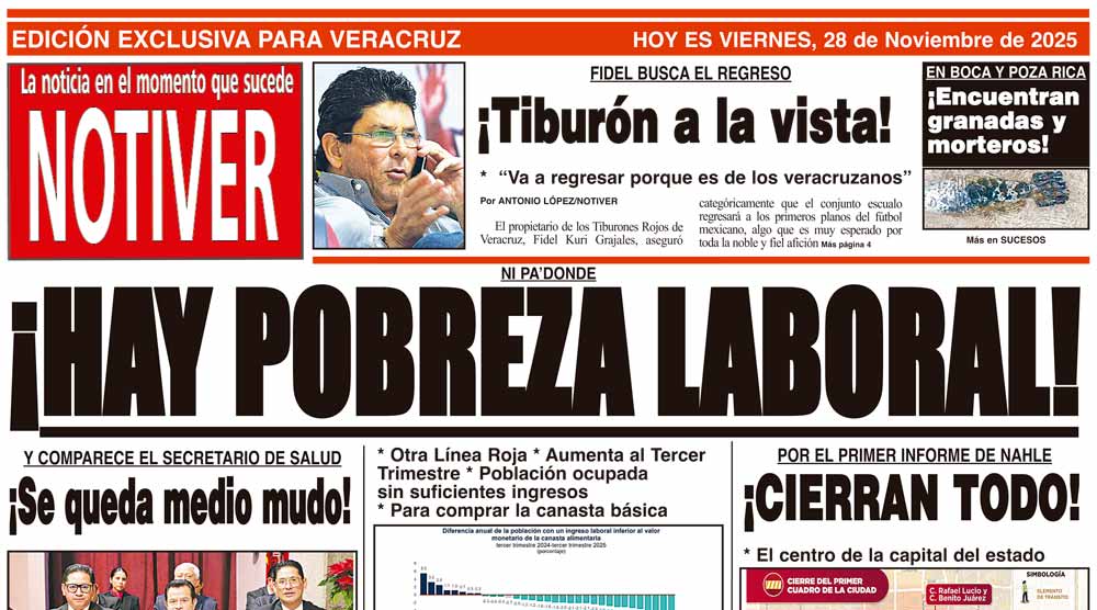 LA PORTADA - VIERNES 28 DE NOVIEMBRE 2025