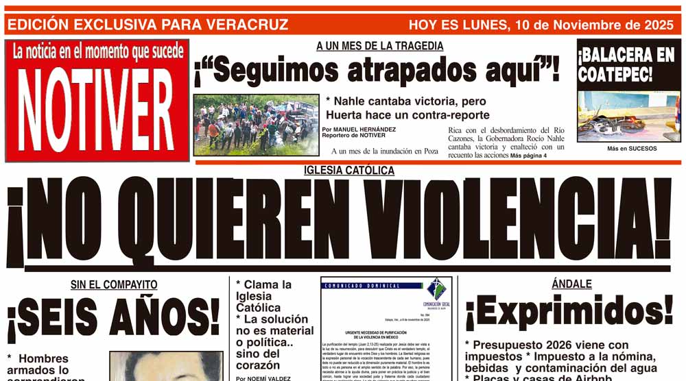 LA PORTADA - LUNES 10 DE NOVIEMBRE 2025