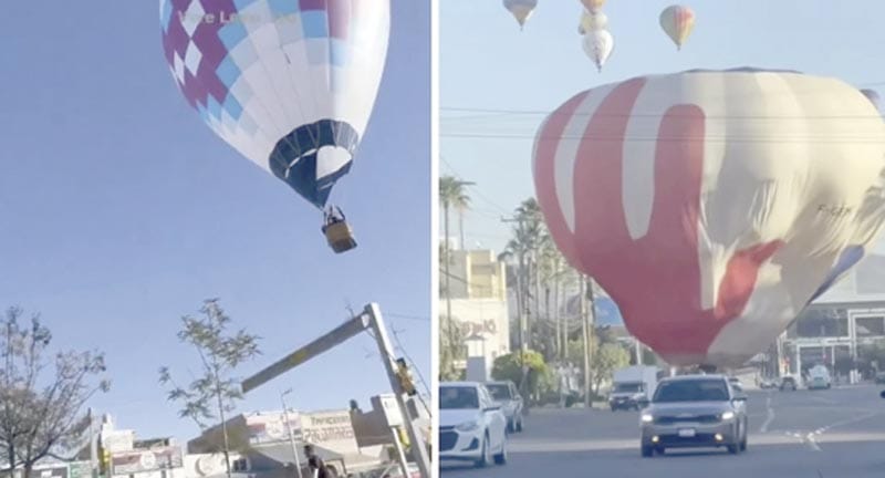 ¡GLOBOS AEROSTÁTICOS ATERRIZAN DE EMERGENCIA!