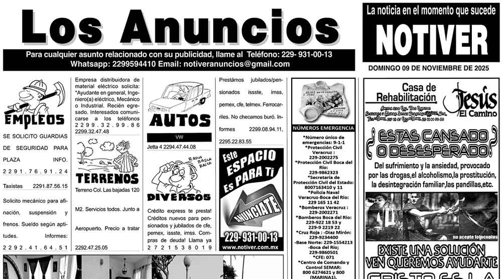 ...LOS ANUNCIOS, AVISOS Y DEMÁS! - DOMINGO, 9 DE NOVIEMBRE 2025